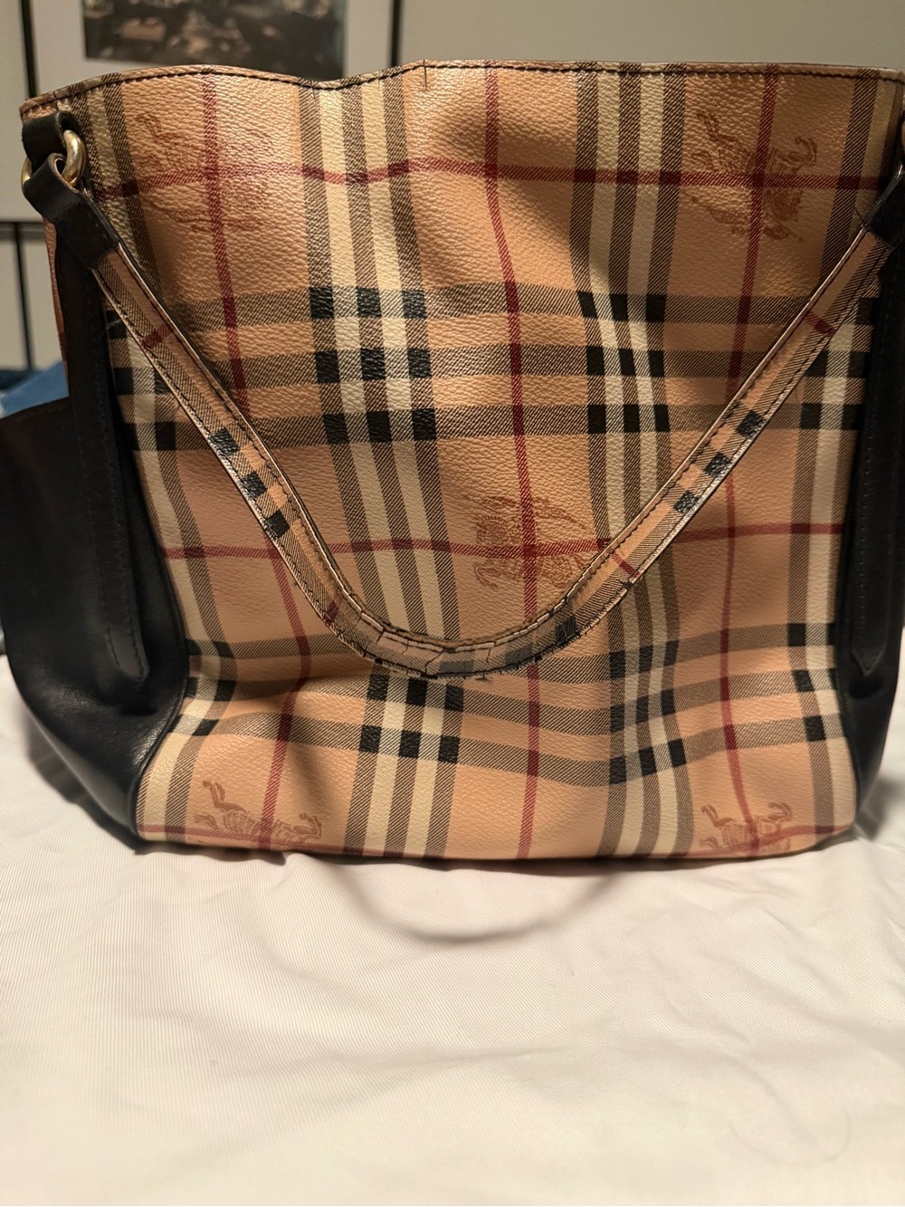Burberry Haymarket Small Canterbury Tote Bag - Picture 10 of 15